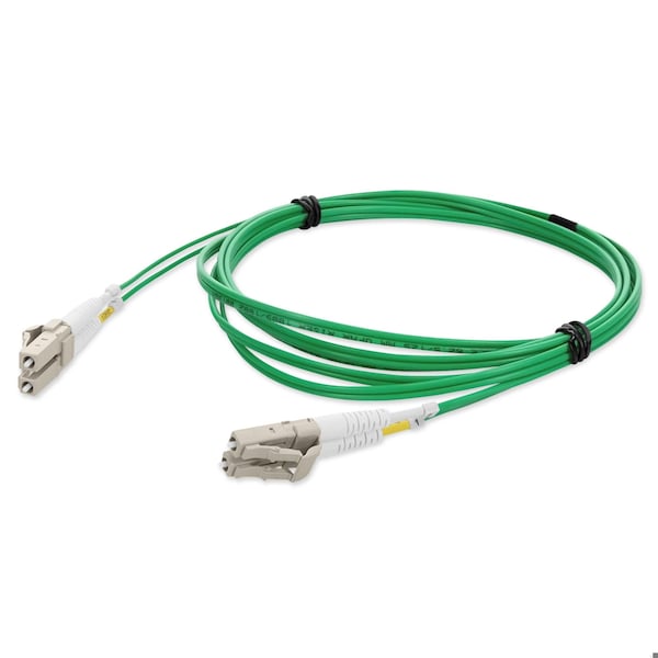 Cable de Fibra Óptica Duplex Verde 2M LC Macho a LC Macho OM1 de Riser-Rate OFNR - ADD-LC-LC-2M6MMF-GN