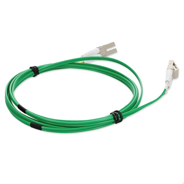 Cable de Fibra Óptica Duplex Verde 2M LC Macho a LC Macho OM1 de Riser-Rate OFNR - ADD-LC-LC-2M6MMF-GN