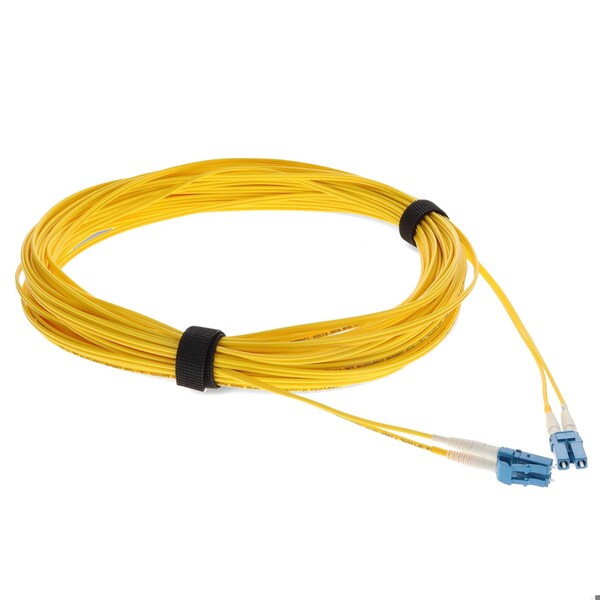 Add-On 13M LC MALE TO LC MALE OS2 STRAIGHT YELLOW DUPLEX FIBER OFNR RISER-RA - ADD-LC-LC-13M9SMF