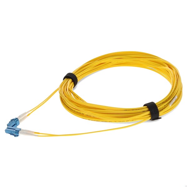 Add-On 13M LC MALE TO LC MALE OS2 STRAIGHT YELLOW DUPLEX FIBER OFNR RISER-RA - ADD-LC-LC-13M9SMF