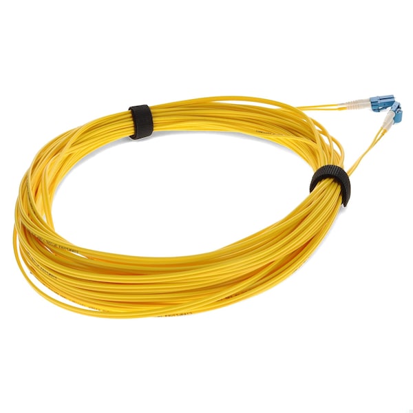 Add-On 13M LC MALE TO LC MALE OS2 STRAIGHT YELLOW DUPLEX FIBER OFNR RISER-RA - ADD-LC-LC-13M9SMF