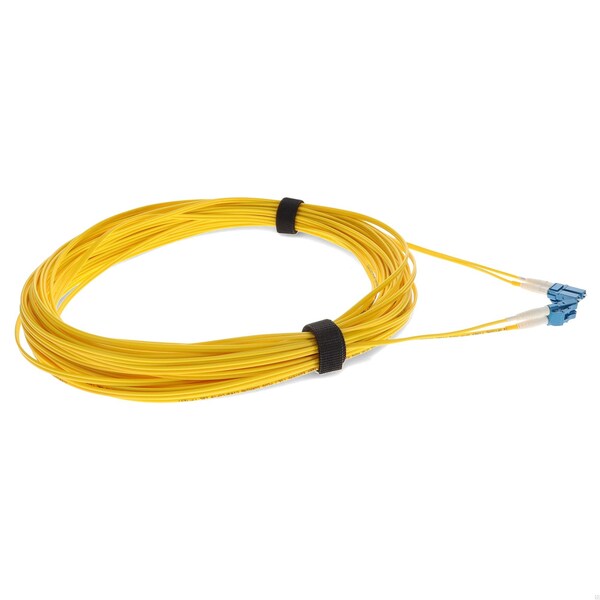 Add-On 13M LC MALE TO LC MALE OS2 STRAIGHT YELLOW DUPLEX FIBER OFNR RISER-RA - ADD-LC-LC-13M9SMF