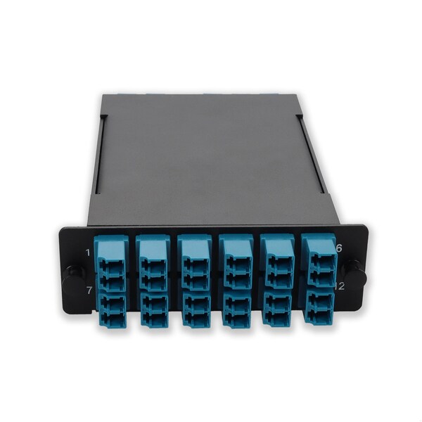 Add-On 4-BAY CASSETTE 24-FIBER 12 DUPLEX CS IN, 12 LC DUPLEX OUT, SINGLE-MODE DUP - ADD-4BAYC12CSD12LCDS2