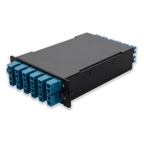 Add-On 4-BAY CASSETTE 24-FIBER 12 DUPLEX CS IN, 12 LC DUPLEX OUT, SINGLE-MODE DUP - ADD-4BAYC12CSD12LCDS2