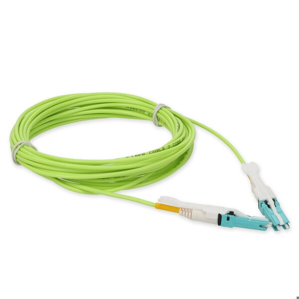 Cable de fibra óptica dúplex OM5 3M CS macho a CS macho recto verde lima para interiores - ADD-CS-CS-3M5OM5