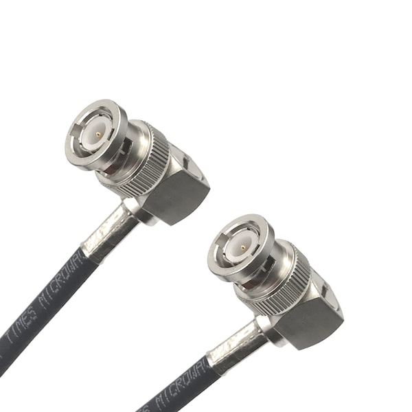 Remington Industries RG-223 Coax Cbl Assmbly w/BNC (Male RA) to BNC (Male RA) Cnnctrs, 50 Ohm Impedance, 3FT Lngth - R-CX-1302-36