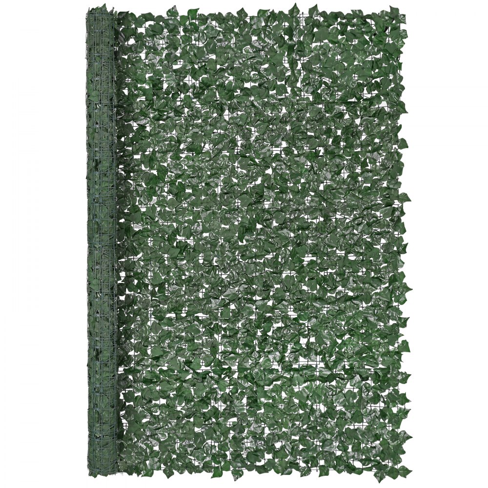 VEVOR Ivy Privacy Fence, 96 x 72 in Artificial Green Wall Screen, Greenery Ivy Fence with Strengthened Joint, Faux Hedges Vine Leaf Decoration for Outdoor Garden, Yard, Balcony, Patio Decor - WLSRZZWQ1J96DMACJV0