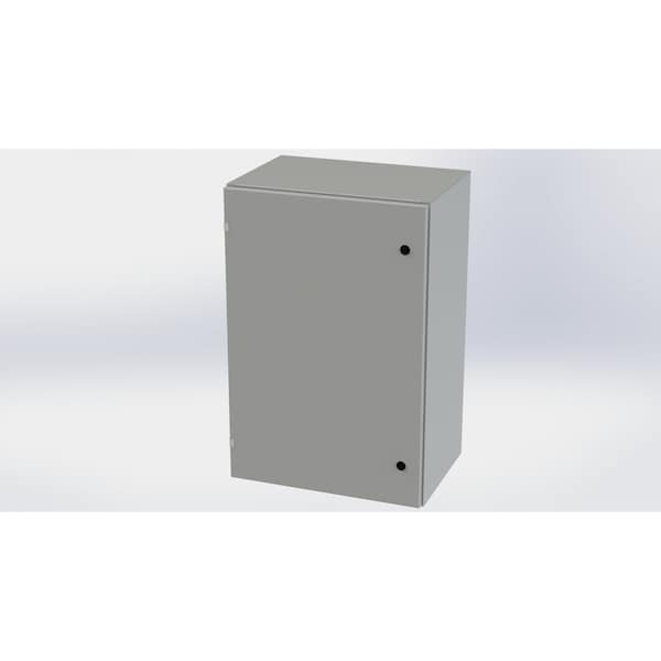 Saginaw Control & Engineering Carbon Steel Electrical Enclosures, 36 in H, 16 in D, 24 in W, NEMA 3R, 4, 12, 13, Hinged - SCE-36EL2416LP