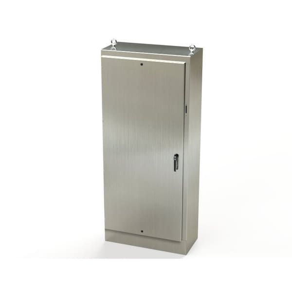 Saginaw Control & Engineering 304 Stainless Steel Electrical Enclosures, 90 in H, 18 in D, 39-1/2 in W, NEMA 3R, 4, 4X, 12, 13 - SCE-90XM4018SS