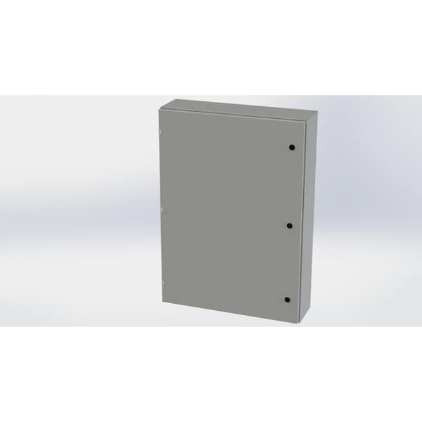Saginaw Control & Engineering Carbon Steel Electrical Enclosures, 42 in H, 8 in D, 30 in W, NEMA 3R, 4, 12, 13, Hinged - SCE-42EL3008LP