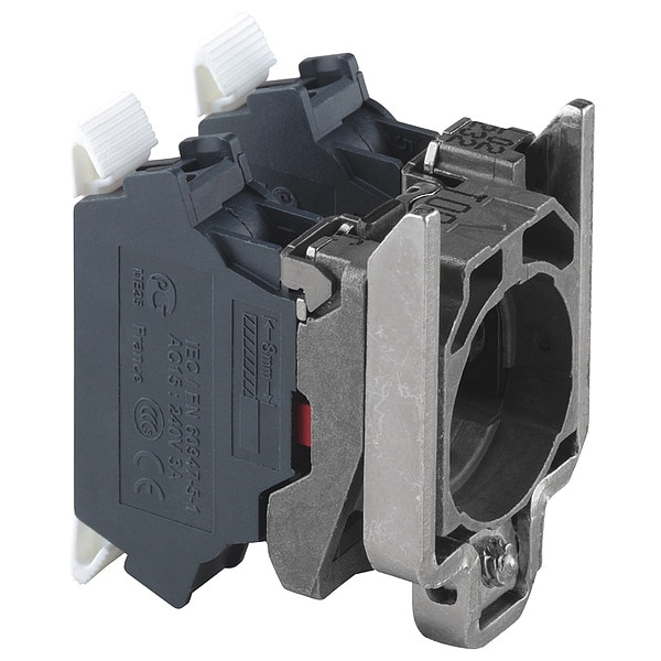 Bloque de contacto Schneider Electric, negro, 2NO, 22 mm, ZB4 - ZB4BZ1035