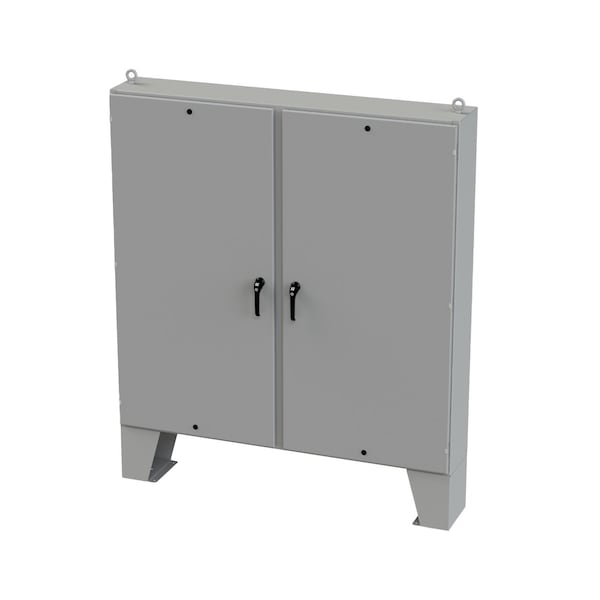 Saginaw Control & Engineering Carbon Steel Electrical Enclosures, 72 in H, 12 in D, 72 in W, NEMA 3R, 4, 12, 13, Hinged - SCE-72EL7212LPPL