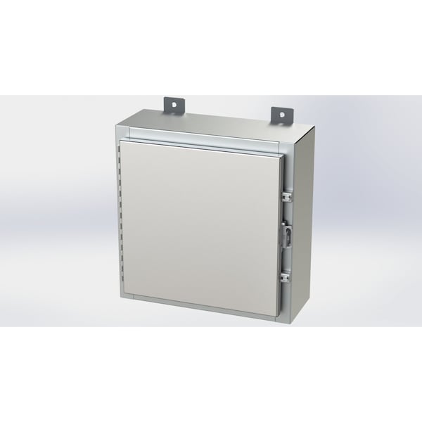 Saginaw Control & Engineering 316 Stainless Steel Electrical Enclosures, 16 in H, 6 in D, 16 in W, NEMA 4X, Hinged - SCE-16H1606SS6LP