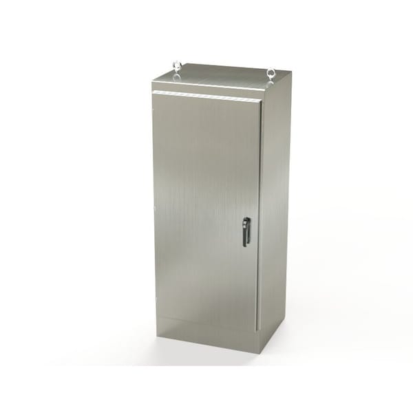 Saginaw Control & Engineering 316 Stainless Steel Electrical Enclosures, 72 in H, 24 in D, 30 in W, NEMA 3R, 4, 4X, 12, 13 - SCE-72EL3024SS6FS