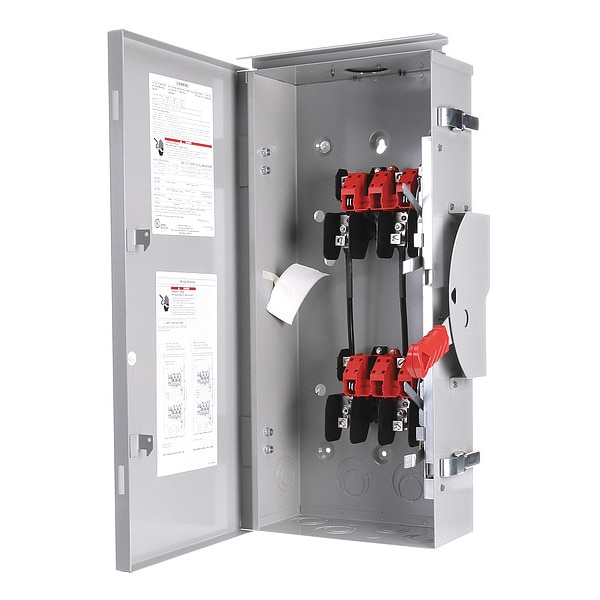 Interruptor de seguridad Siemens sin fusible, servicio general, 240V AC, 2PST, 100 A, NEMA 3R - DTGNF223R