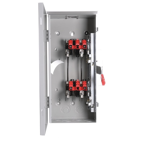 Interruptor de seguridad Siemens sin fusible, servicio general, 240V AC, 2PST, 100 A, NEMA 3R - DTGNF223R