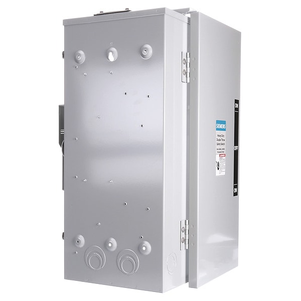 Interruptor de seguridad Siemens sin fusible, servicio general, 240V AC, 2PST, 100 A, NEMA 3R - DTGNF223R