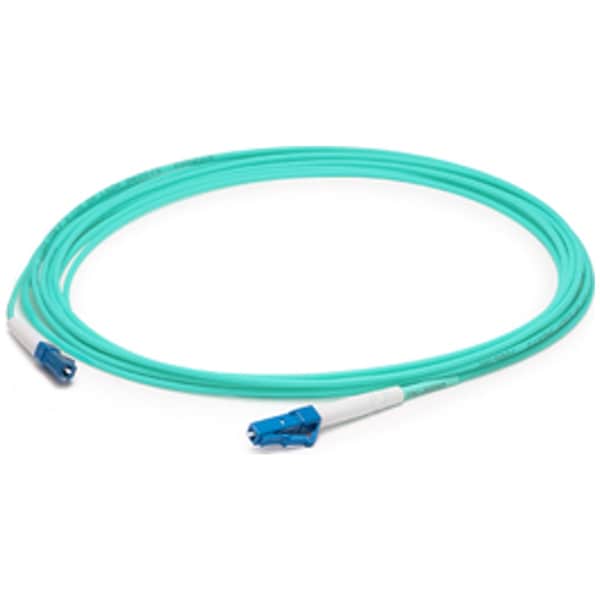 Add-On Addon 3M Lc (Male) To Lc (Male) Straight Aqua Om4 Duplex Fiber Ofnr - ADD-LC-LC-3MS5OM4