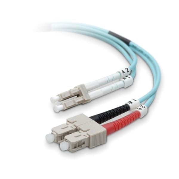 Belkin Lo Multimode Aqua Fo Cbl Lc/Sc;50/125;10Gb;10M - F2F402L7-10M-G