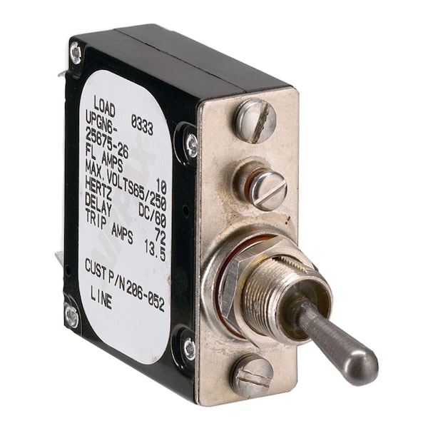 Paneltronics Circuit Breaker, 15A, 1 Pole, Not Rated, 2.5kA - 206-053S