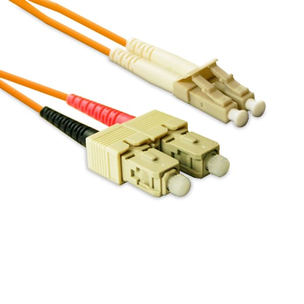 Enet Enet 15M Sc/Lc Duplex Multimode 62.5/125 Om1 Or Better Orange Fiber - SCLC-15M-ENC