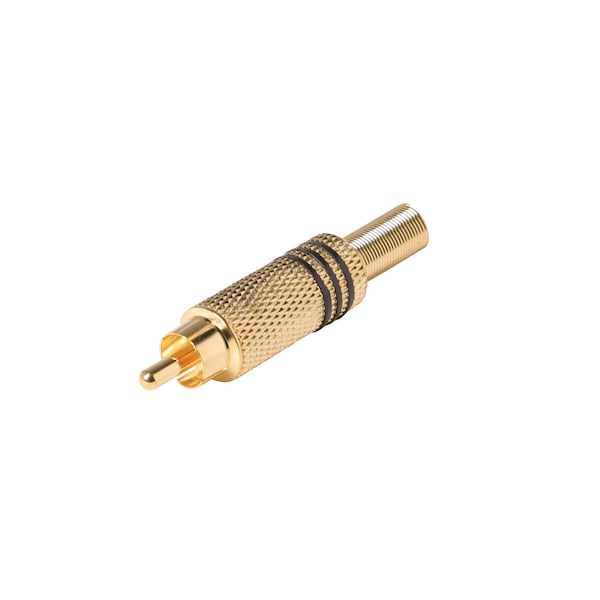 Conector coaxial RCA para soldar RG59 de oro - Steren 200-063