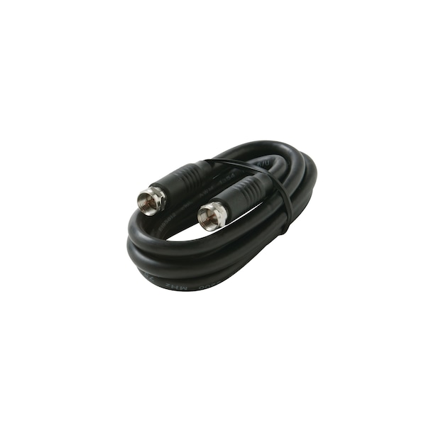 Steren F-F RG6 cULus Cable Black, 150ft - 205-450BK