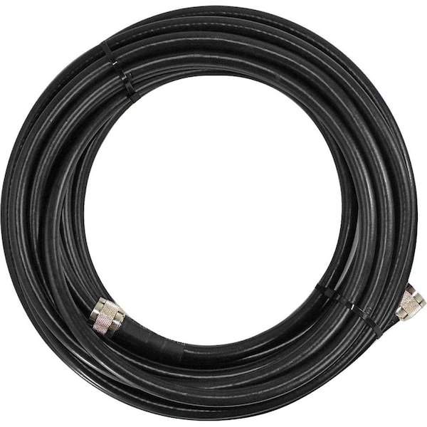 Cellphone-Mate 75 Sc400 Ultra Low Loss Coax Cable w/ N-Male Connectors - Black - SC-001-75