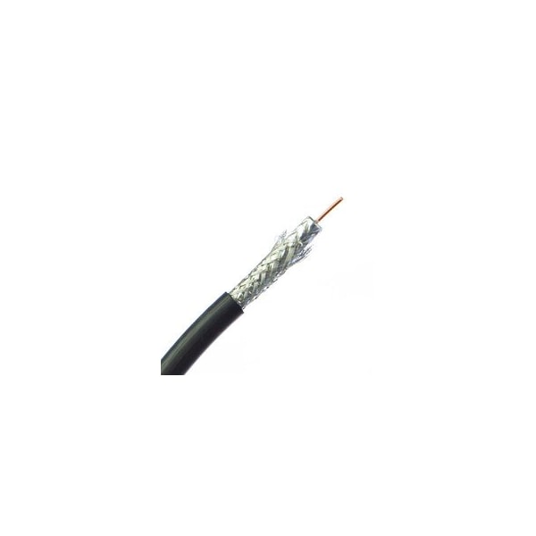 Swe-Tech 3C RG6U 18AWG Quad Shield, Pure Copper 3 GHz Coaxial Cable, Black, 1000 ft, Pullbox - FWT10X4-2122TH