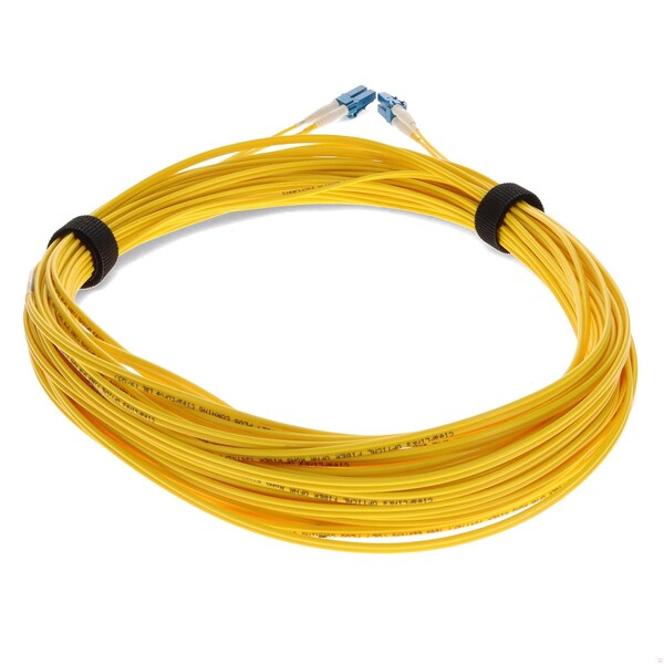 Cable de fibra óptica amarillo OS2 dúplex de LC macho a LC macho de 18M