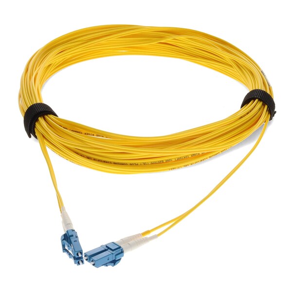 Cable de fibra óptica amarillo OS2 dúplex de LC macho a LC macho de 18M
