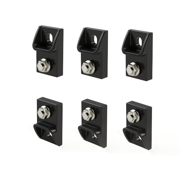 Saginaw Control & Engineering Mounting Kit, 5 in. H x 3 in. W x 2-1/2 in. L, 6 PK - SCE-ELMFK6