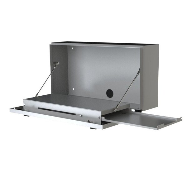 Saginaw Control & Engineering Keyboard Enclosure, 12-1/4 in. H x 24 in. W x 6 in. L, Steel - SCE-24KB