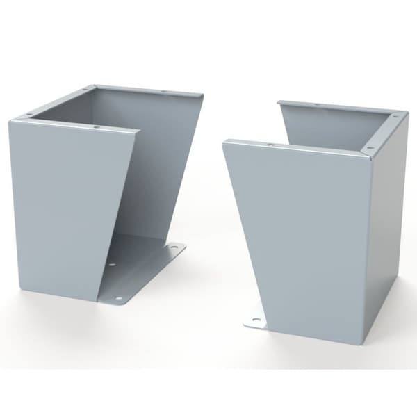 Saginaw Control & Engineering Floor Stand Kit, 12 in. H x 12 in. W x 9.12 in. L, Carbon Steel, 1 PR - SCE-FK1212LG