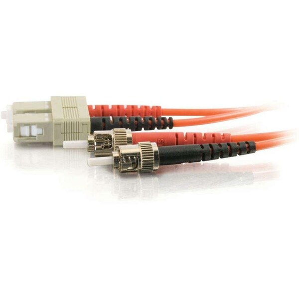 Legrand Fiber Optic Cables, QS 4M ST SC 50UM 3.0 DPX PVC - 14548