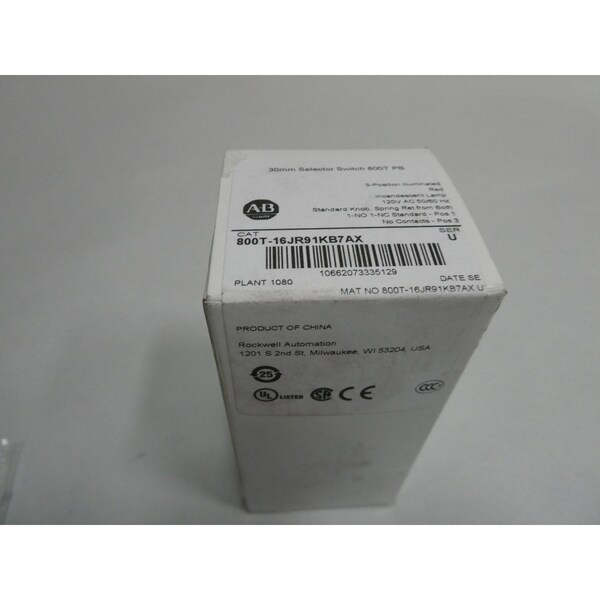 Allen Bradley BOTÓN DE PRESIÓN VERDE ILUMINADO DE 120V-CA - 800T-16JR91KB7AX