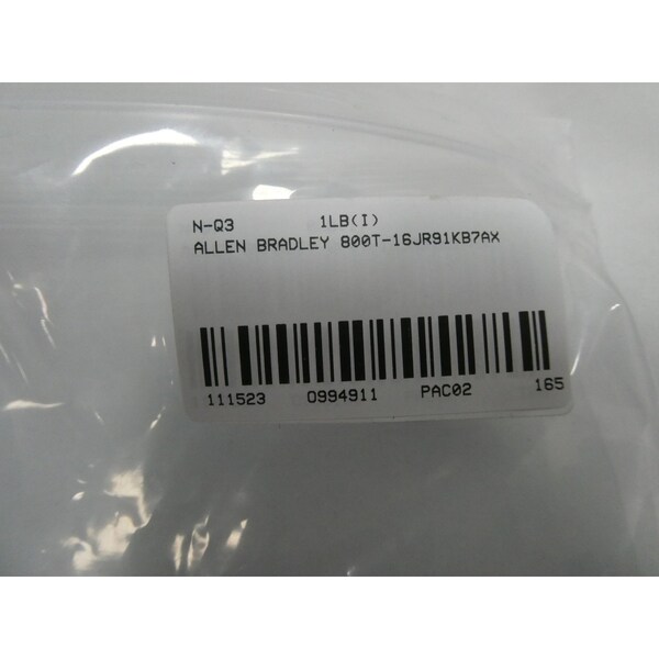 Allen Bradley BOTÓN DE PRESIÓN VERDE ILUMINADO DE 120V-CA - 800T-16JR91KB7AX