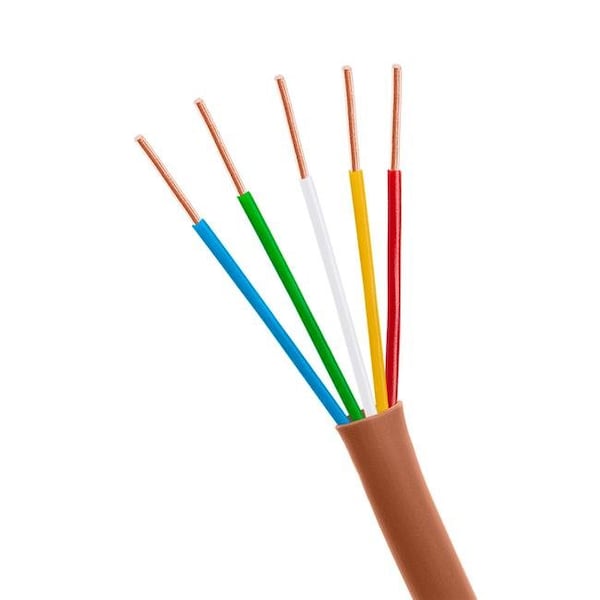 Cmple Cmple 1332-N 500 ft. 18-5 Thermostat 18AWG 5 Conductor Unshielded Cable; Red - 1332-N