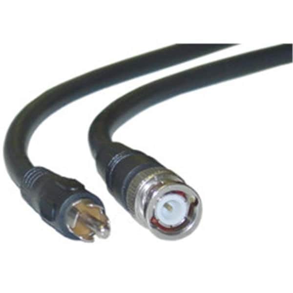 Cable Wholesale CableWholesale 11X1-02106 RG59U Coaxial BNC to RCA Video Cable  Black  BNC Male to RCA Male  75 Ohm  95% Braid  6 foot - 11X1-02106