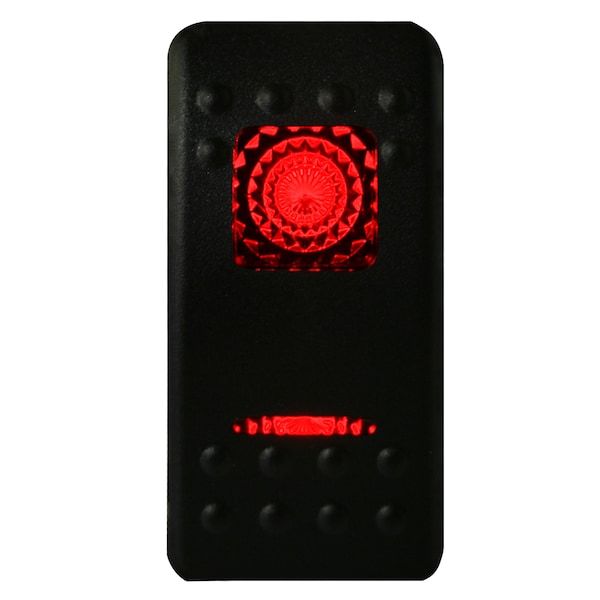 Interruptor de balancín Bulldog Winch - ENCENDIDO/APAGADO de 5 pines en rojo - 20256
