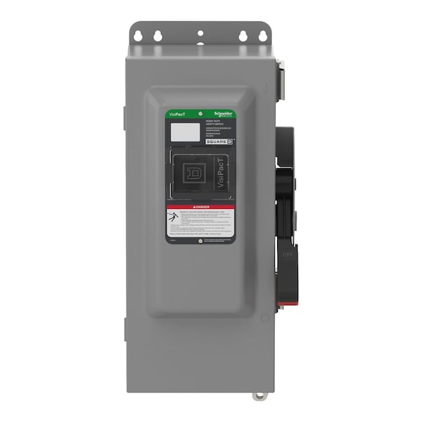 Interruptor de seguridad sin fusible Schneider Electric, 600V CA/CC, 3 polos - VHU363AWKGL