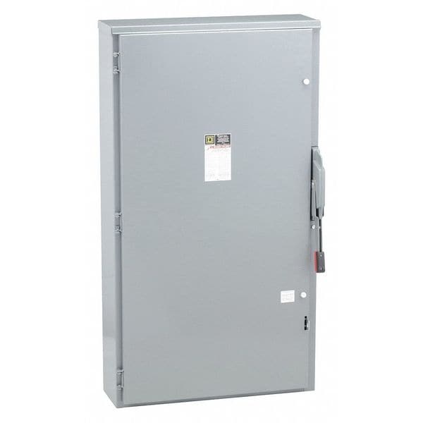 Interruptor de seguridad Square D con fusible, servicio pesado, 600V CA, 3PST, 400 A, NEMA 3R - H365NR