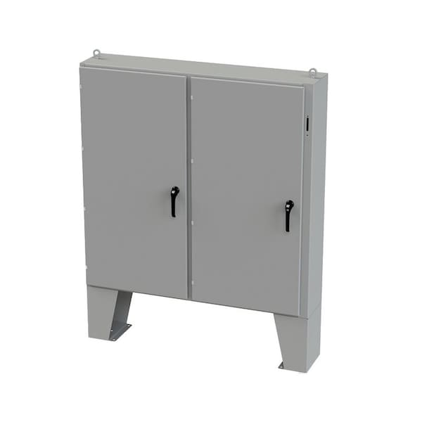 Saginaw Control & Engineering Carbon Steel Electrical Enclosures, 60 in H, 12 in D, 61 in W, NEMA 3R, 4, 12, 13, Hinged - SCE-60XEL6112LP