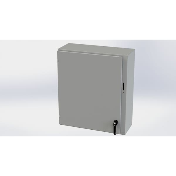 Saginaw Control & Engineering Carbon Steel Electrical Enclosures, 36 in H, 12 in D, 31.38 in W, NEMA 3R, 4, 12, 13, Hinged - SCE-36XEL3112LP
