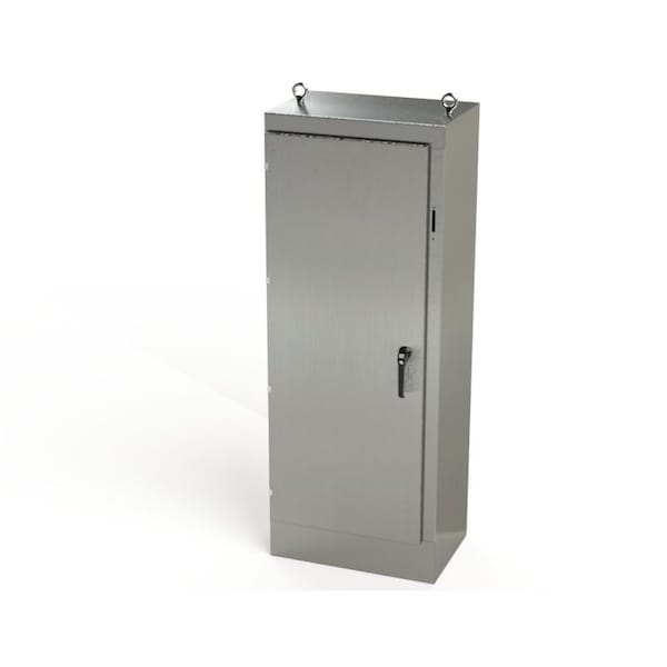 Saginaw Control & Engineering 304 Stainless Steel Electrical Enclosures, 72 in H, 18 in D, 27-1/2 in W, NEMA 3R, 4, 4X, 12, 13 - SCE-72XM2818SS