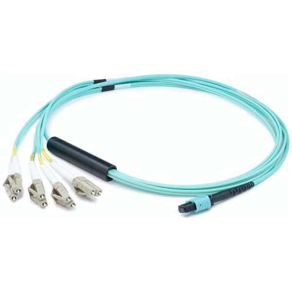 Add-On This Is A 3M Mpo (Female) To 8Xlc (Male) 8-Strand Aqua Riser-Rated - ADD-MPO-4LC3M5OM3