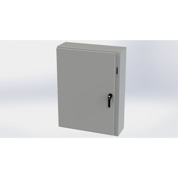 Saginaw Control & Engineering Carbon Steel Electrical Enclosures, 42 in H, 10 in D, 31.38 in W, NEMA 3R, 4, 12, 13, Hinged - SCE-42XEL3110LP