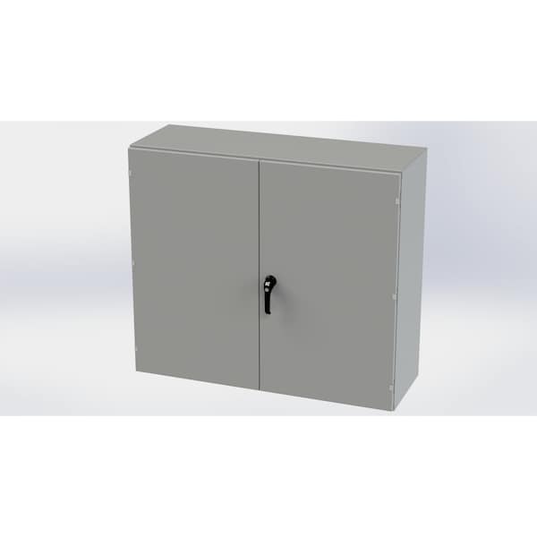 Saginaw Control & Engineering Carbon Steel Electrical Enclosures, 42 in H, 16 in D, 48 in W, NEMA 3R, 12, 13 - SCE-424816WFLP