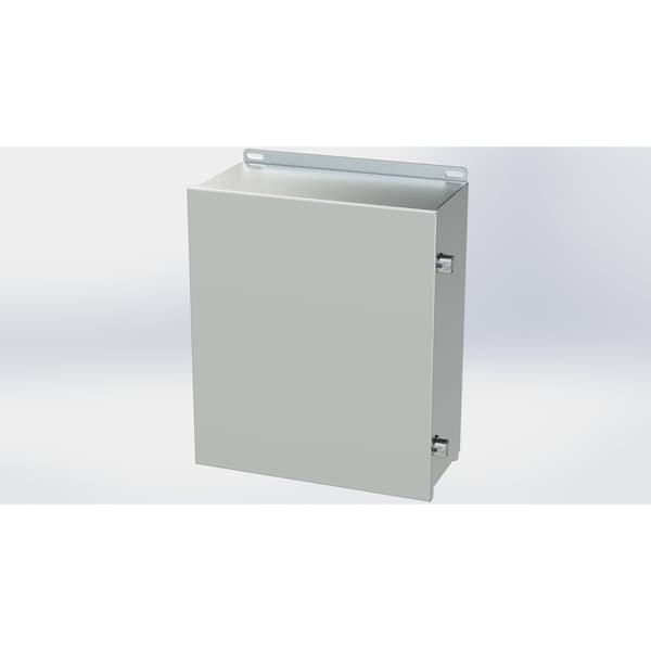 Saginaw Control & Engineering 304 Stainless Steel Electrical Enclosures, 14.13 in H, 6 in D, 12 in W, NEMA 3R, 4, 4X, 12, 13 - SCE-1412CHNFSS