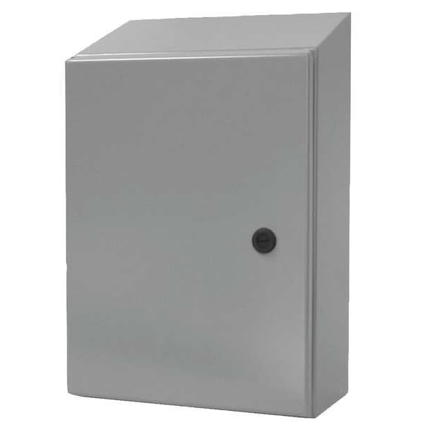 Wiegmann Carbon Steel Electrical Enclosures, 48 in H, 12 in D, 36 in W, NEMA 4, 12, Hinged - N412483612CST